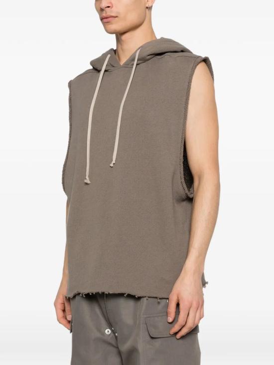 26SS 릭 오웬스 후드 티셔츠 RU01F2153JNT34 GREY - RICK OWENS