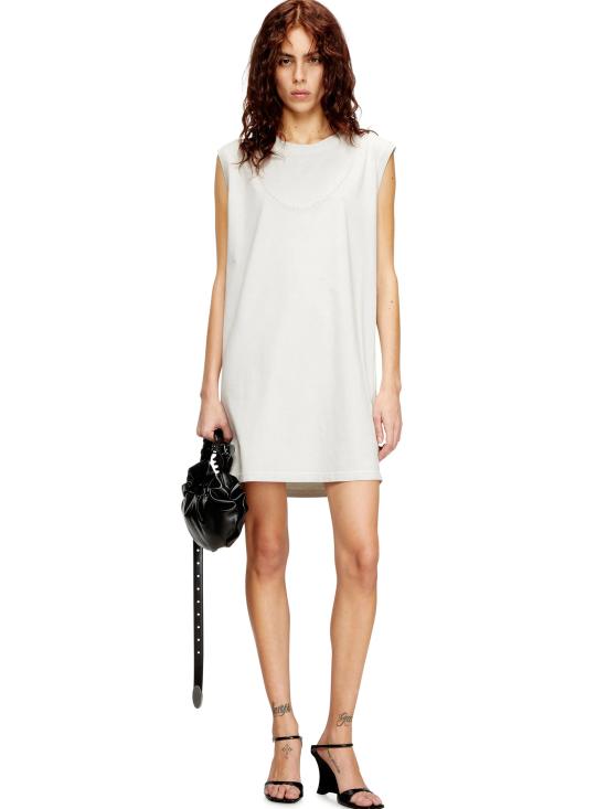 26SS 디젤 민소매 티셔츠 A209790BMBJ141 WHITE - DIESEL