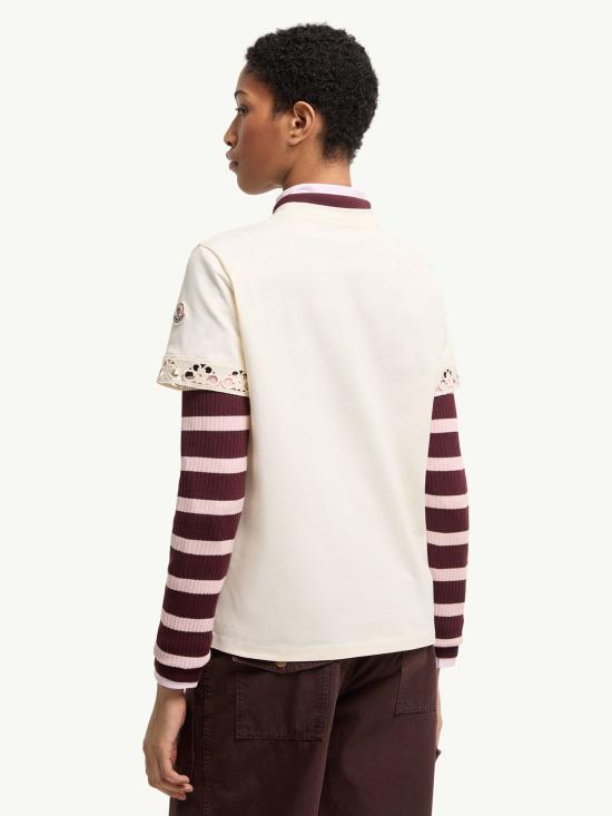 26SS 몽클레어 반팔 티셔츠 L10938C0002589AUO034 WHITE - MONCLER