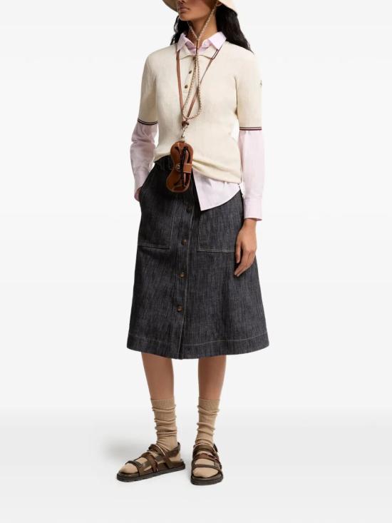 26SS 몽클레어 폴로 티셔츠 L10939A00005M9371043 WHITE - MONCLER