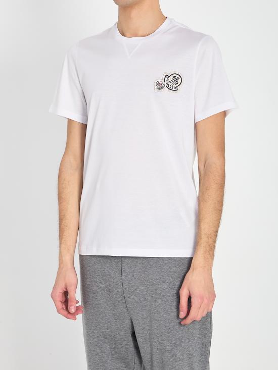 26SS 몽클레어 반팔 티셔츠 L10918C000688390Y001 WHITE - MONCLER