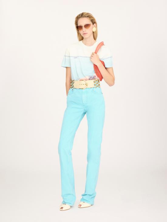 26SS 끌로에 반팔 티셔츠 CH26UJH11288107 CLEAR BLUE - CHLOE