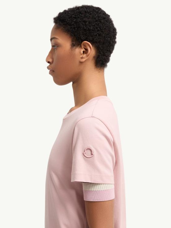 26SS 몽클레어 반팔 티셔츠 L10938C0002989AUO51E PINK - MONCLER