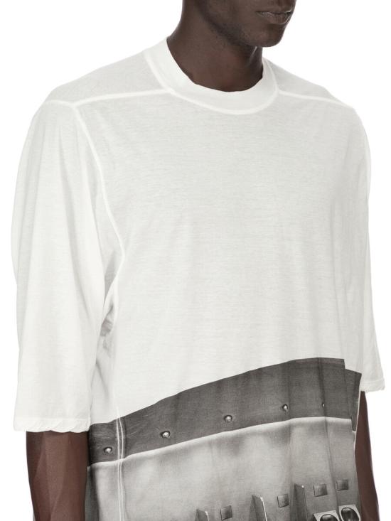 26SS 릭 오웬스 반팔 티셔츠 RR01F2208BHEP45109 WHITE - RICK OWENS