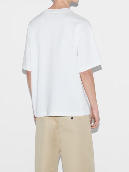 26SS 구찌 프린트 디테일 코튼 저지 티셔츠 784361XJGKB9074 WHITE - GUCCI