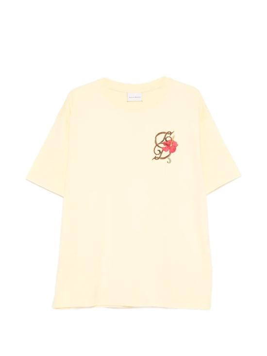 26SS 드롤드무슈 반팔 티셔츠 KTS316CO248LYL YELLOW