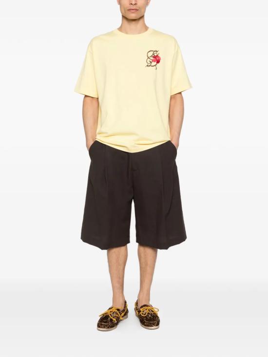 26SS 드롤드무슈 반팔 티셔츠 KTS316CO248LYL YELLOW - DROLE DE MONSIEUR