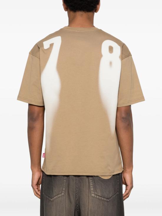 26SS 디젤 반팔 티셔츠 A199810QIAM7DG BEIGE - DIESEL