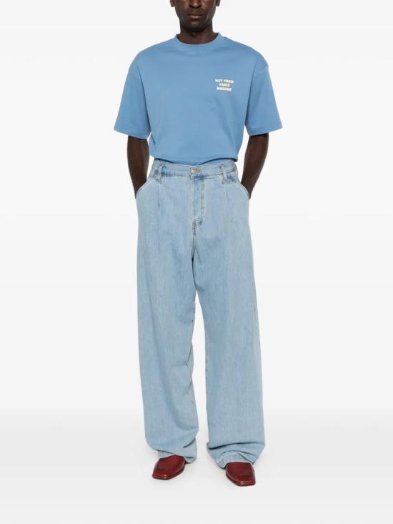 26SS 드롤드무슈 반팔 티셔츠 KTS203CO002ATBL BLUE - DROLE DE MONSIEUR