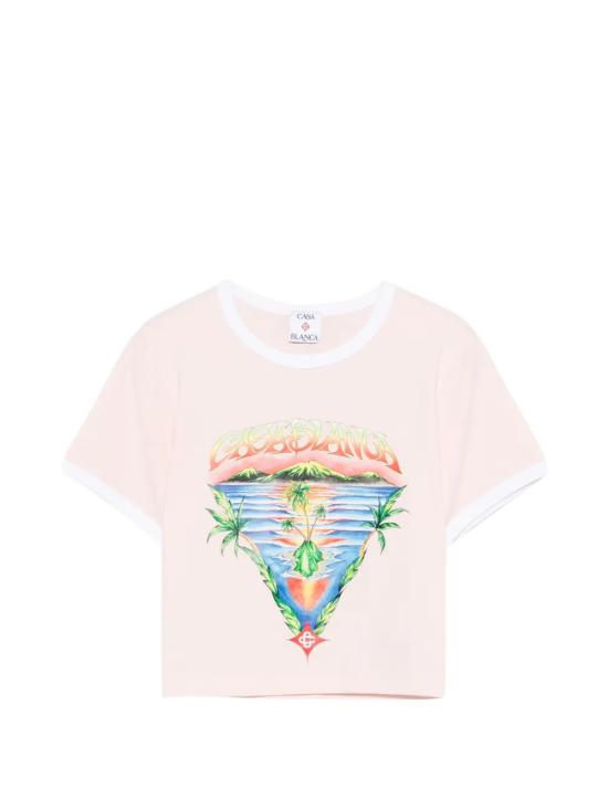26SS 카사블랑카 반팔 티셔츠 WSP26JTS00903 PINK