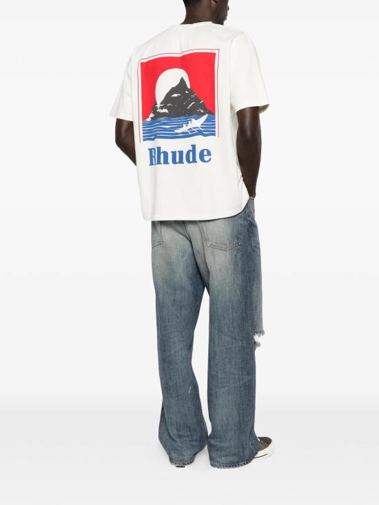 26SS 루드 반팔 티셔츠 RHPS26TT180126010WHITE - RHUDE