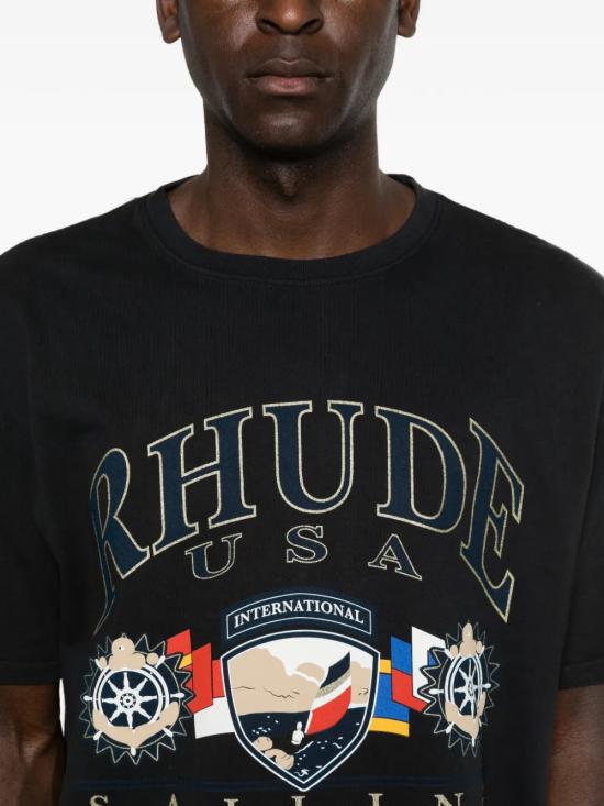 26SS 루드 반팔 티셔츠 RHPS26TT110126008 BLACK - RHUDE