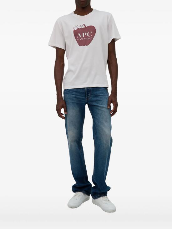 26SS 아페쎄 반팔 티셔츠 COHBMH26567AAB WHITE - A.P.C.