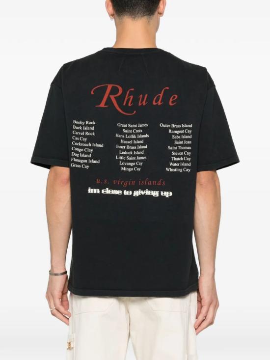 26SS 루드 반팔 티셔츠 RHPS26TT130126009 BLACK - RHUDE