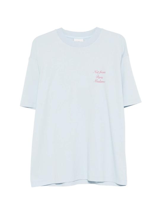 26SS 드롤드무슈 반팔 티셔츠 KTS209CO002LBE CLEAR BLUE