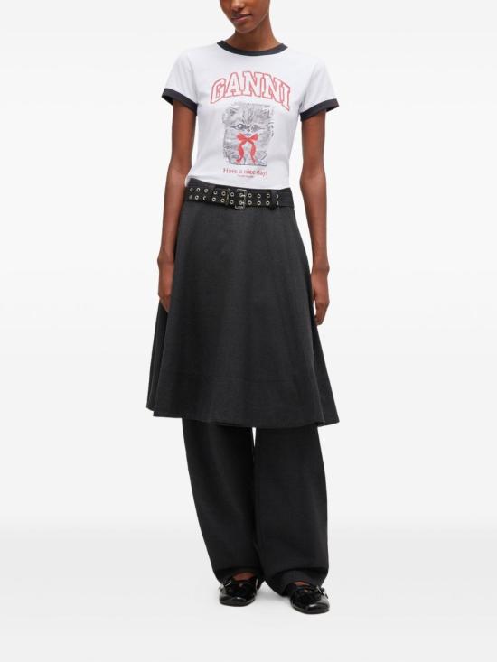 26SS 가니 키티 크롭 티셔츠 A1050030151 WHITE - GANNI