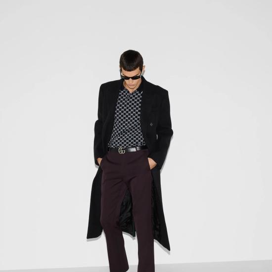 26SS 구찌 코튼 피케 자카드 폴로 셔츠 788024XJHH74137 BLUE - GUCCI