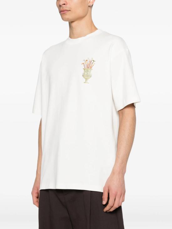 26SS 드롤드무슈 반팔 티셔츠 KTS313CO002OW WHITE - DROLE DE MONSIEUR