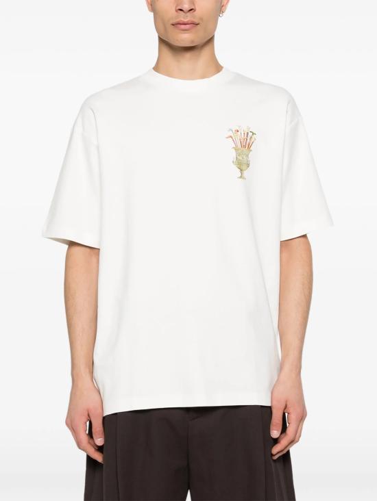 26SS 드롤드무슈 반팔 티셔츠 KTS313CO002OW WHITE - DROLE DE MONSIEUR