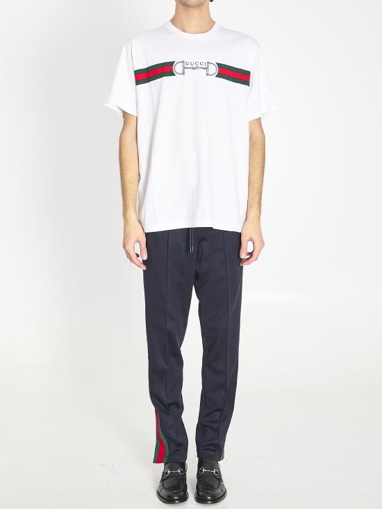 26SS 구찌 자수 코튼 저지 티셔츠 855021XJHOJ9051 WHITE - GUCCI