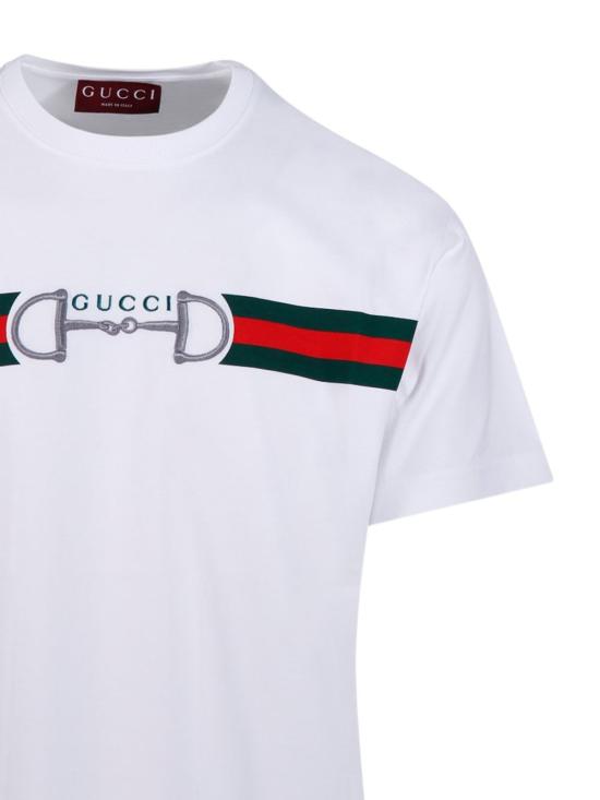 26SS 구찌 자수 코튼 저지 티셔츠 855021XJHOJ9051 WHITE - GUCCI