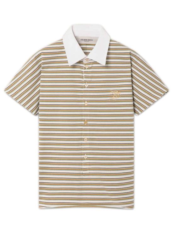 26SS 골든구스 폴로 티셔츠 GWP02189P00239012364 WHITE