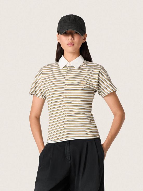 26SS 골든구스 폴로 티셔츠 GWP02189P00239012364 WHITE - GOLDEN GOOSE