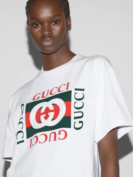 26SS 구찌 프린트 반팔 티셔츠 788093XJGL39669 WHITE - GUCCI