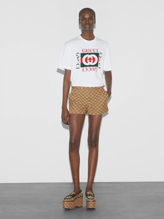 26SS 구찌 프린트 반팔 티셔츠 788093XJGL39669 WHITE - GUCCI