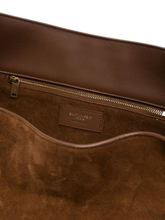 26SS 생로랑 LE 5 A 7 베아 스웨이드 토트백 763435008IW2885 BROWN - SAINT LAURENT