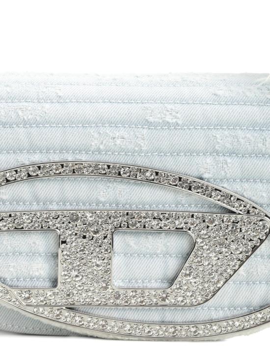 26SS 디젤 투명 TPU 아이코닉 숄더백 X08396P8771HB179 CLEAR BLUE - DIESEL