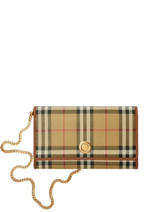 26SS 버버리 체크 체인 스트랩 월렛 8109798A9534 BEIGE