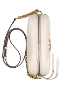 26SS 구찌 GG 마몽 마틀라세 스몰 체인 숄더백 447632DTD1T9022 WHITE - GUCCI