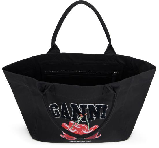 26SS 가니 미디엄 토트백 B2110038252 BLACK - GANNI