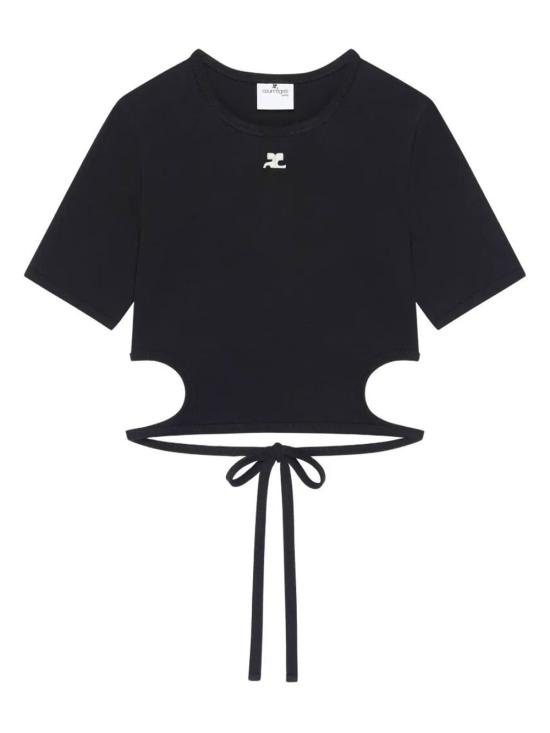 26SS 쿠레쥬 반팔 티셔츠 226JTS256JS02039999 BLACK