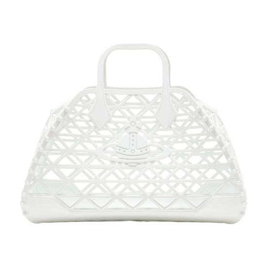 26SS 비비안웨스트우드 토트백 47020011WS002GA402 WHITE