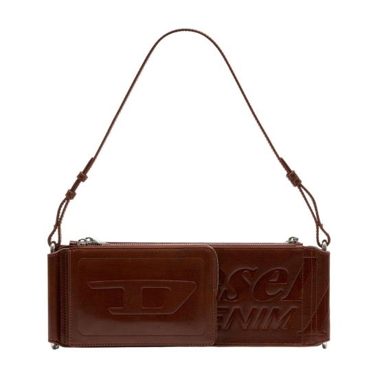 26SS 디젤 플래그-D 모듈러 로고 엠보스드 숄더백 X10713P8822T2618 BROWN