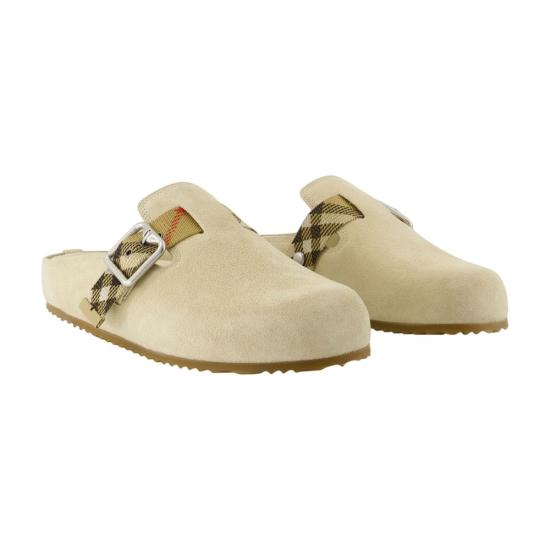 26SS 버버리 뮬/슬리퍼 8113303C2918 WHITE - BURBERRY