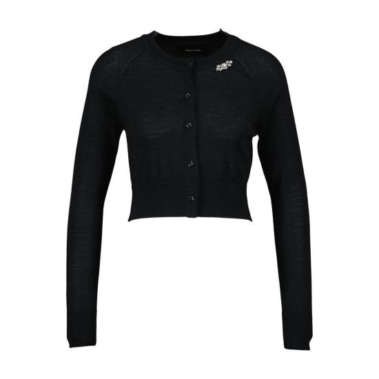 26SS 시몬로샤 긴팔 티셔츠 KMK26B0647 BLACK