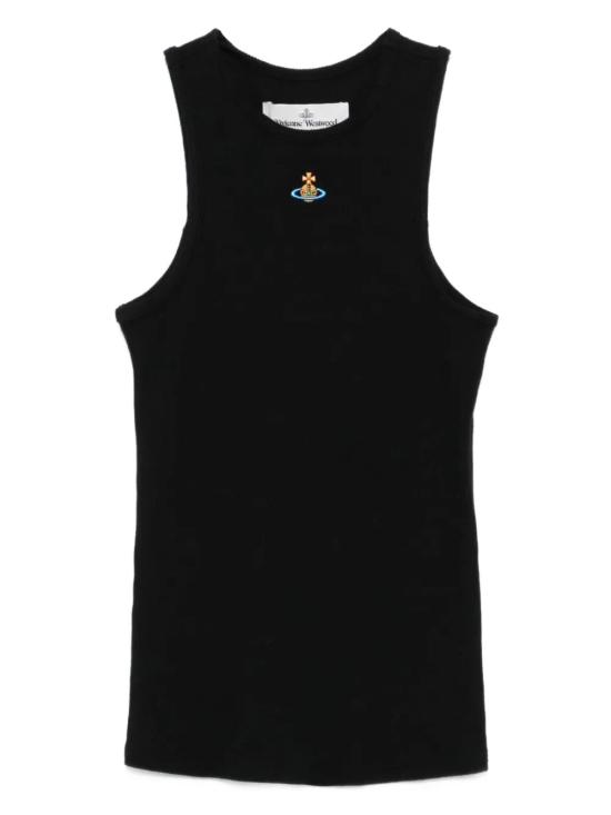 26SS 비비안웨스트우드 민소매 티셔츠 3G01003ZJ009CN401 BLACK