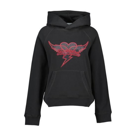 26SS 자딕앤볼테르 후드 티셔츠 JWSS01688009 BLACK