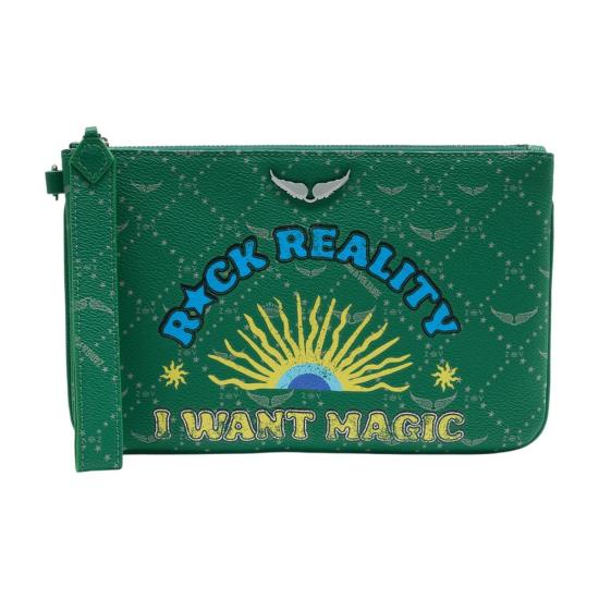 26SS 자딕앤볼테르 클러치/파우치 LWSG03720320 GREEN