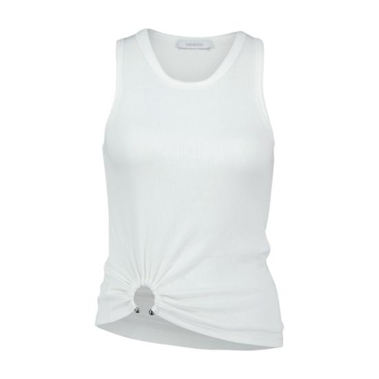 26SS 파코라반 민소매 티셔츠 24FJTE165CO0530P100 WHITE