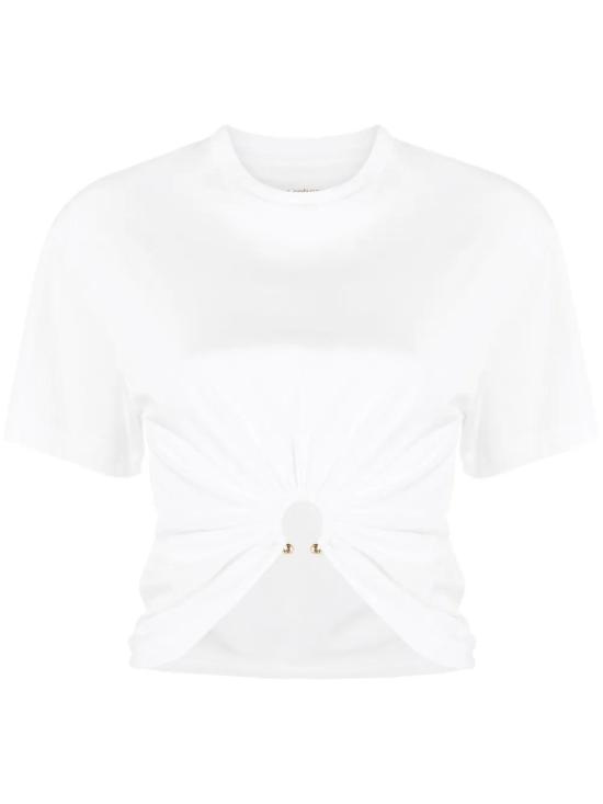 26SS 파코라반 반팔 티셔츠 23AJTO539CO0485P109 IVORY