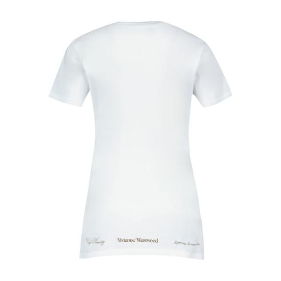 26SS 비비안웨스트우드 반팔 티셔츠 3G01005IJ00B9A401 WHITE - VIVIENNE WESTWOOD