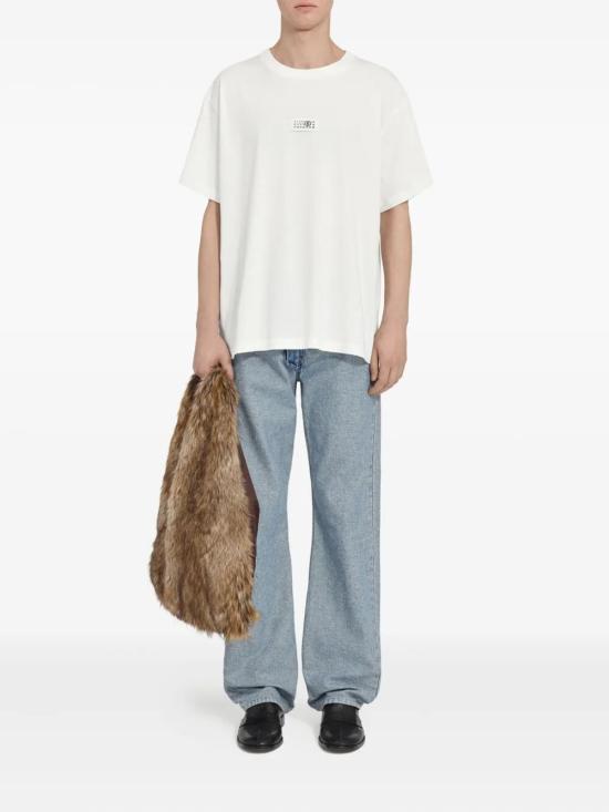 26SS MM6 메종마르지엘라 Numeric 코튼 티셔츠 SH0GC0032M20170101 WHITE - MM6 MAISON MARGIELA