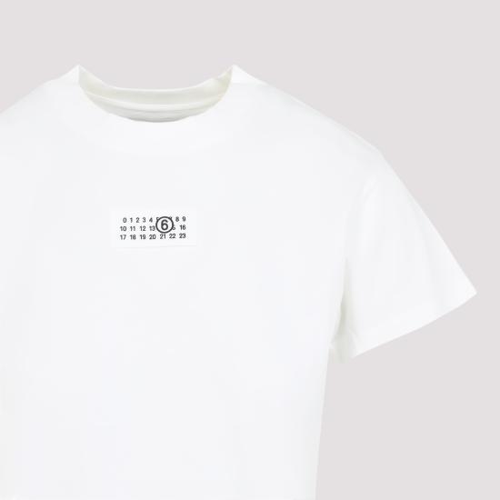 26SS MM6 메종마르지엘라 뉴메릭 코튼 저지 티셔츠 S52GC0327M20170101 WHITE - MM6 MAISON MARGIELA