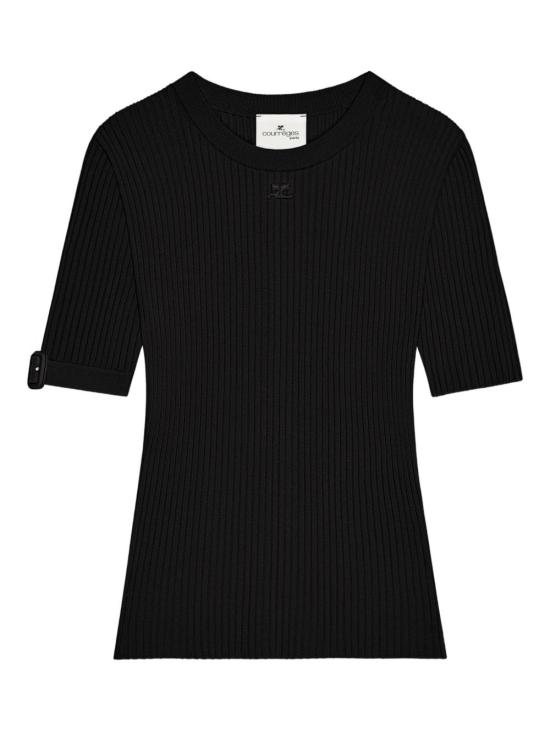 26SS 쿠레쥬 반팔 티셔츠 126MPU267FI00019999 BLACK