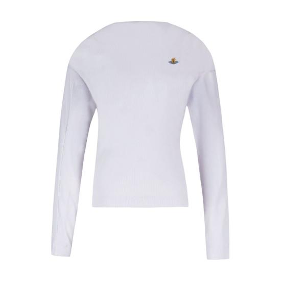 26SS 비비안웨스트우드 립드 탑 3G01003YJ009CJ402 WHITE