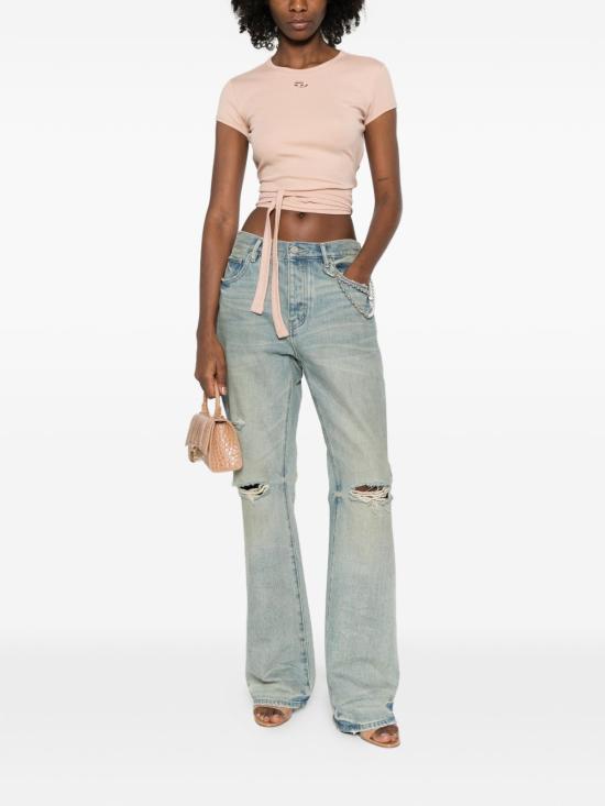 26SS 디젤 반팔 티셔츠 A211970EJAI7AW BEIGE - DIESEL